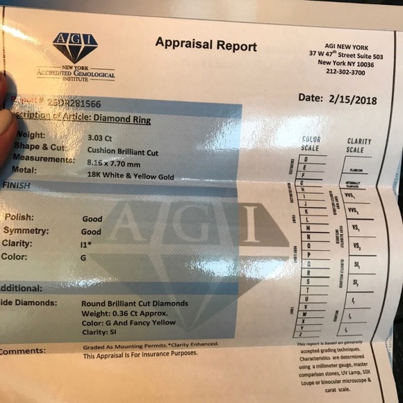 Engagement ring over 3 Carat Center stone 💍 - Picture 4 of 5